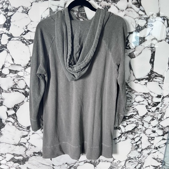 James Perse Olive Hooded Long Sleeve Sweater - Picture 6 of 7